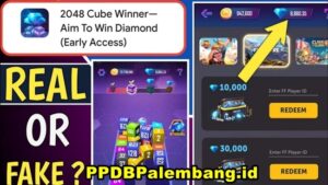 2048 Cube Winner Mod Apk Unlimited Diamond dan Money Terbaru