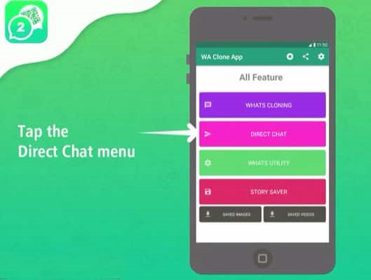 Cara Menggunakan Fitur Direct Chat di Whatsapp Clone