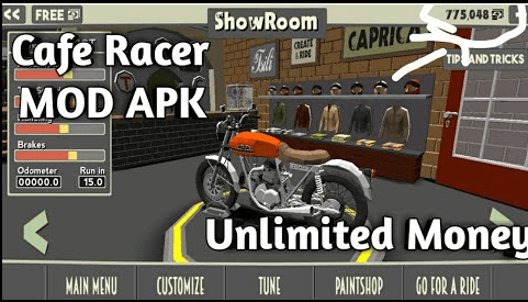 Download Cafe Racer Mod Apk Unlimited Money Unlocked Terbaru