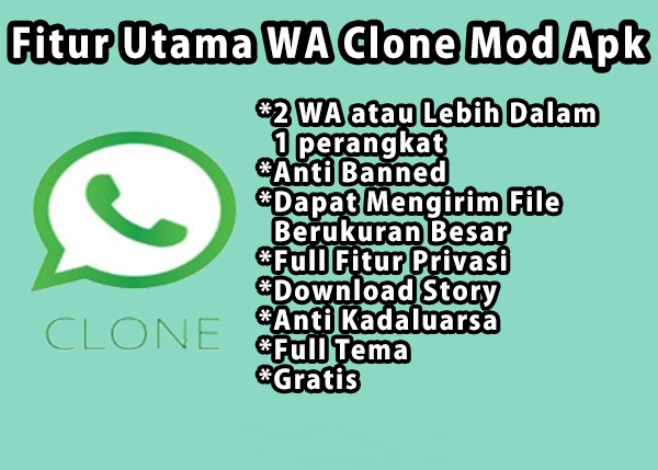 Fitur Whatsapp Clone Apk mod