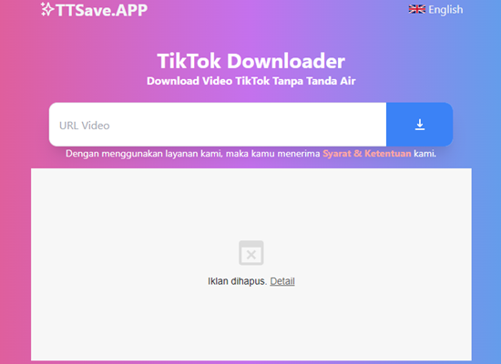 Download Sound Tiktok dengan TTsave